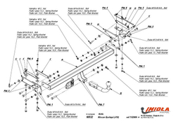 Фаркоп IMIOLA N.032 Nissan Qashqai (паспорт и сертификат в комплекте)(без электрики)