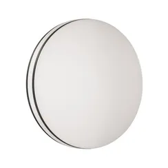 3056/DL COLOR SN 000 Светильник пластик/белый/черный LED 48Вт 3000-6500К D390 IP43 пульт ДУ/RGB/LampSmart LOBIO RGB