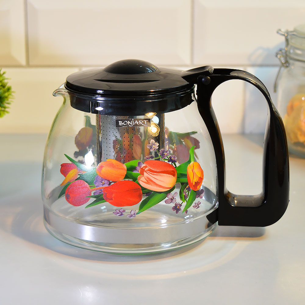 Чайник заварочный 1,25л с рисунком, 202470