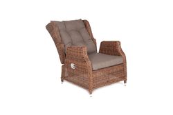 "Форио" кресло раскладное плетеное, цвет коричневый