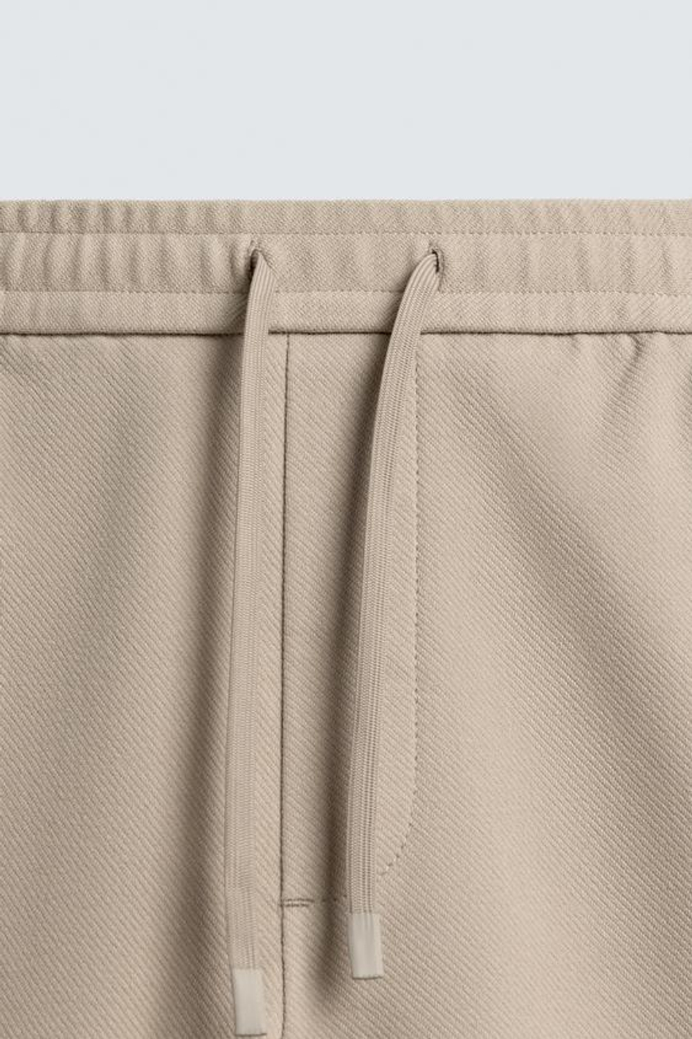 ZARA ШОРТЫ КОМФОРТНОЙ ПОСАДКИ ИЗ РЕЛЬЕФНОЙ ТКАНИ, БЕЖЕВЫЙ