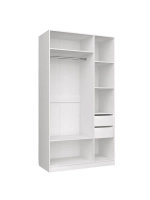 Шкаф для одежды Чарли №25 120см; цвет белое сияние