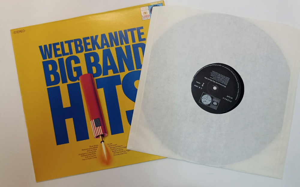 Винтажная виниловая пластинка LP Сборник Weltbekannte Big Band Hits (Germany 1975)
