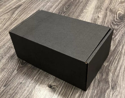 Черная картонная коробка 21,5х12,8х9 см, 10 шт