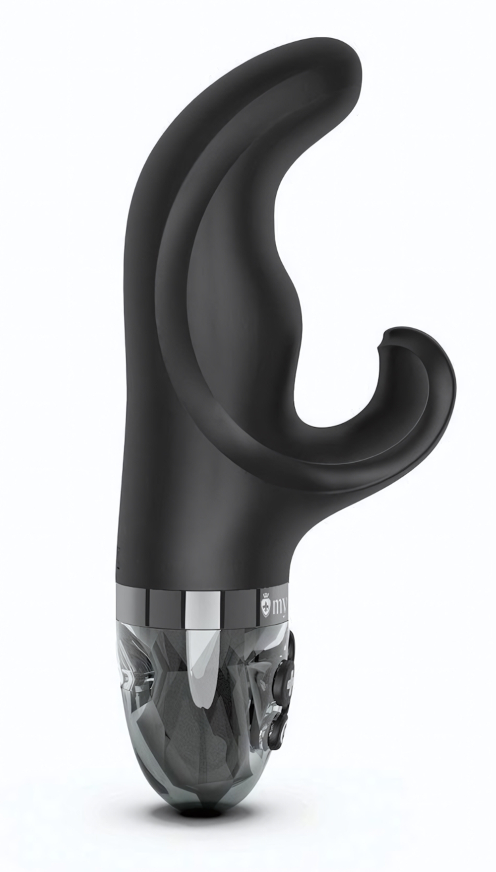 Черный вибратор-кролик с электростимуляцией Hop Hop Bob - 16 см. (Цвет: черный)