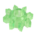 Зеленое гелевое эрекционное кольцо-звезда 1,5см ToyFa Basic 818002-7