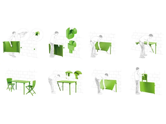 Стол пластиковый складной Zic with Extra Kit, 117х72 см, красный