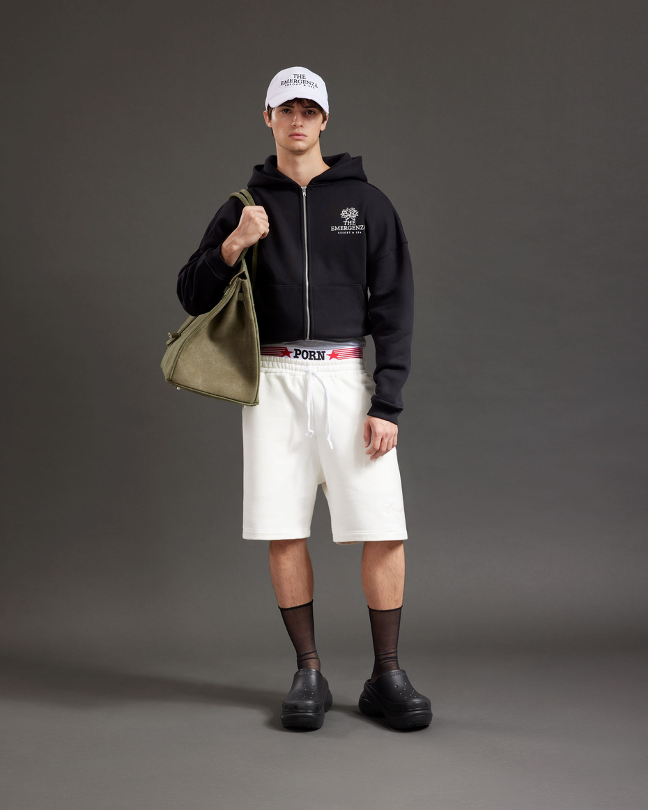 LOTUS ZIP-UP HOODIE OVERSIZED