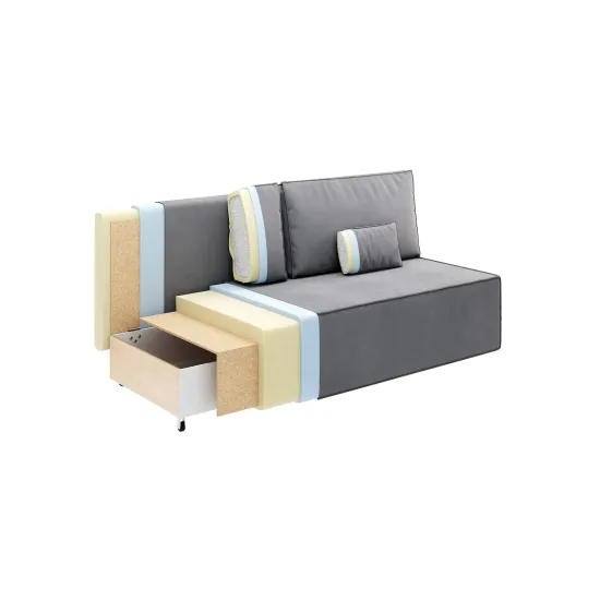 КОРСО ЛАЙТ Диван прямой бежевый