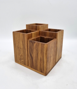 Органайзер для столовых приборов, дуб, H=148, L=150, B=150мм.