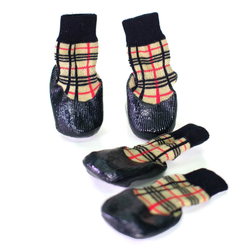 Носки для прогулки, черный/клетчатый, 4шт БАРБОСки