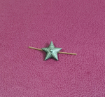 Звезда на погоны н/о рифленая малая оливковая