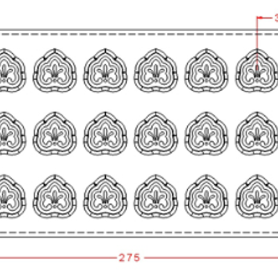 502 | Форма &quot;Восточные Мотивы - 7&quot; (275*135 мм)