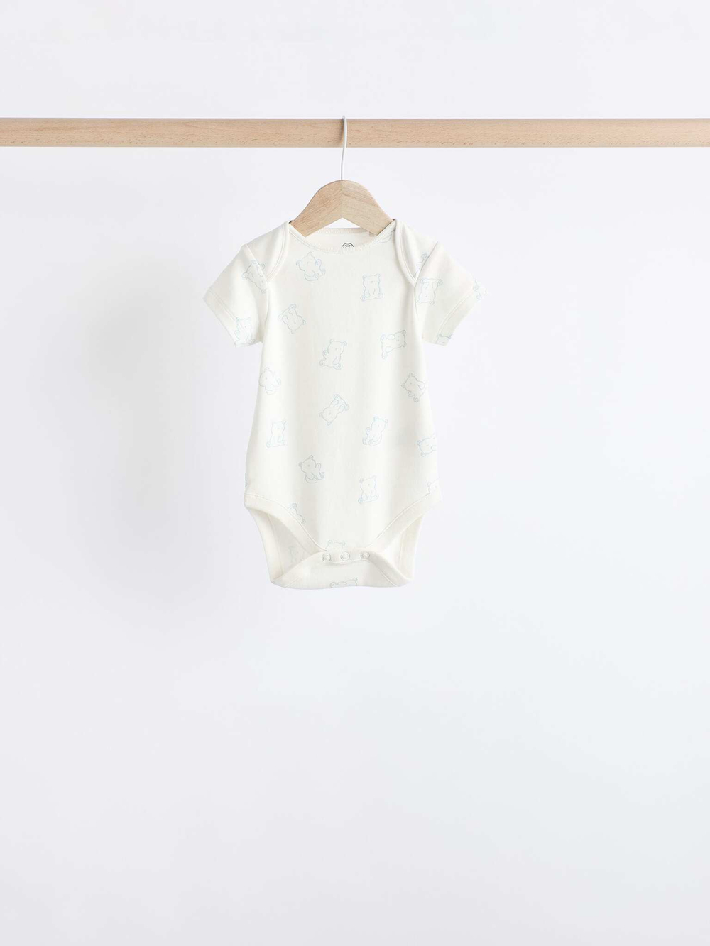 Боди с коротким рукавом для малышей Next N27-279, 5 шт., Молочный, Голубой