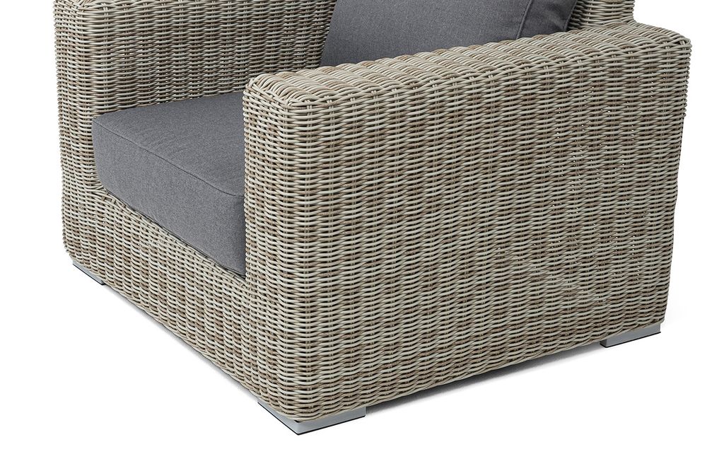 "Боно" кресло из искусственного ротанга, цвет бежевый