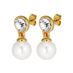 Серьги Dyrberg Kern NAOMI SG CRYSTAL / WHITE PEARL 470122
