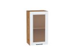 Шкаф верхний с 1-ой остекленной дверцей Флэт Плюс