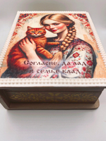 Шкатулка ручной работы, декупаж "Семья"