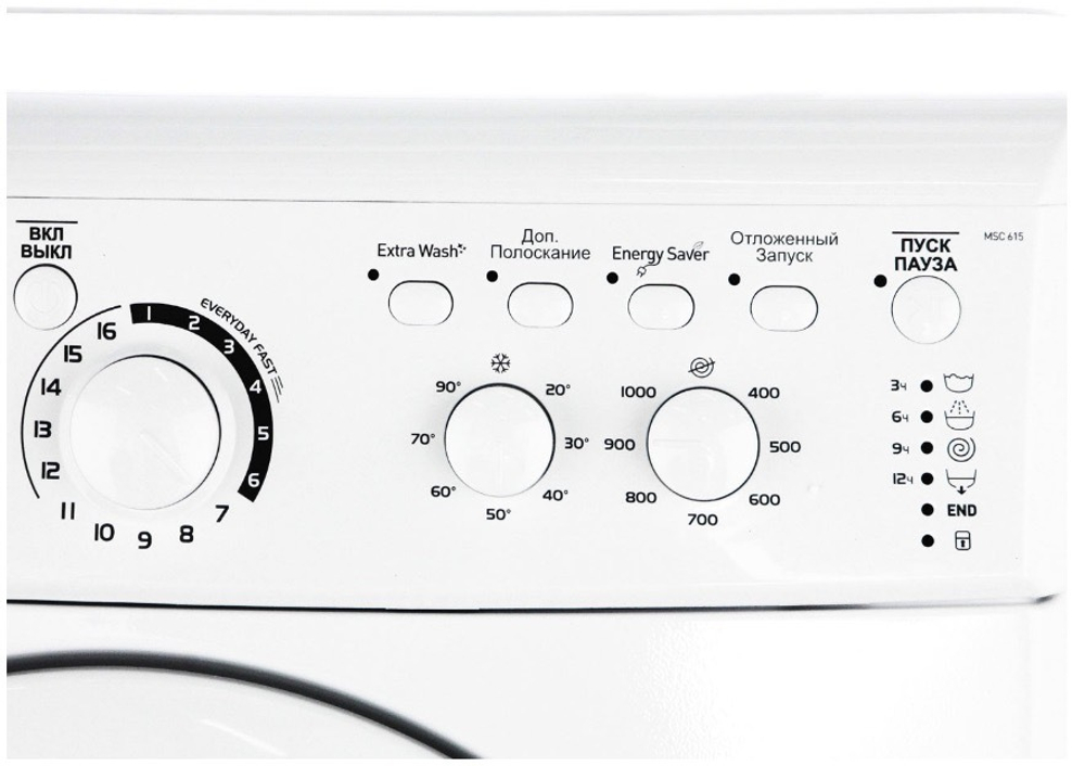 Стиральная машина INDESIT MSC-615 загрузка 6 кг, 1000 об/мин, глубина 42см