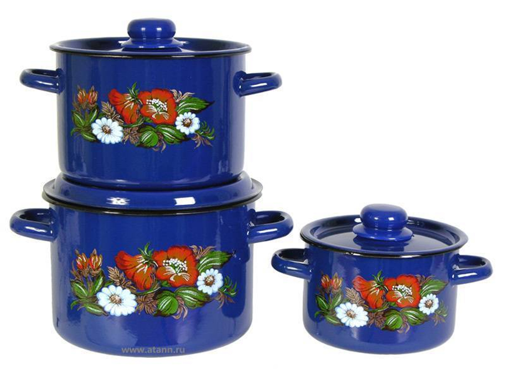 Набор кастрюль "Русское поле"