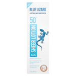 Blue Lizard Australian Sunscreen, Прозрачный лосьон для тела, минеральное солнцезащитное средство, SPF 50+, 89 мл (3 жидк. унц.)