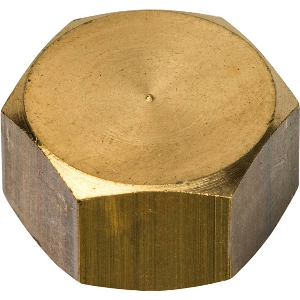 Заглушка с внутренней резьбой STOUT SFT 0026 - 3/8" (для стальных труб, латунь без покрытия)