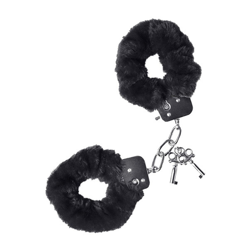 Наручники с чёрной опушкой ToyFa Basic 951031