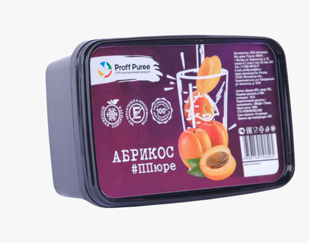 Пюре Абрикос замороженное 1 кг Proff Puree