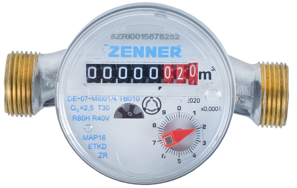 Счетчик холодной воды ZENNER ETKD-N DN15