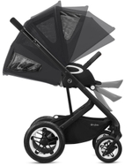 Коляска Cybex Talos S Lux BLK complete Cloud T Peach Pink Plus 3 в 1 Moon Black с дождевиками