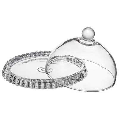 Блюдо сервировочное с крышкой 20*12см "Crystality"