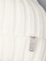 Шапка для девочки осенняя вязаная на завязках