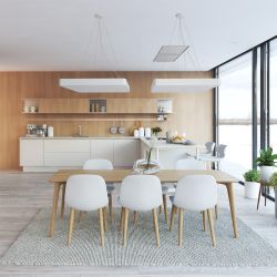 Светильник LED ЭРА Geometria SPO-162-W-40K-070 Quadro 70Вт 4000К 4200Лм IP40 800*800*80 белый подвесной