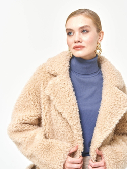 Шуба чебурашка тедди пальто, SilverFox (арт. S1177rm02bz)