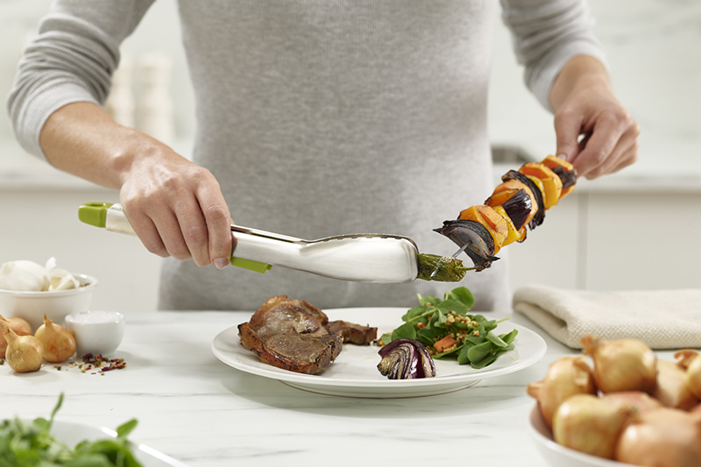 Щипцы кухонные elevate steel, зеленые