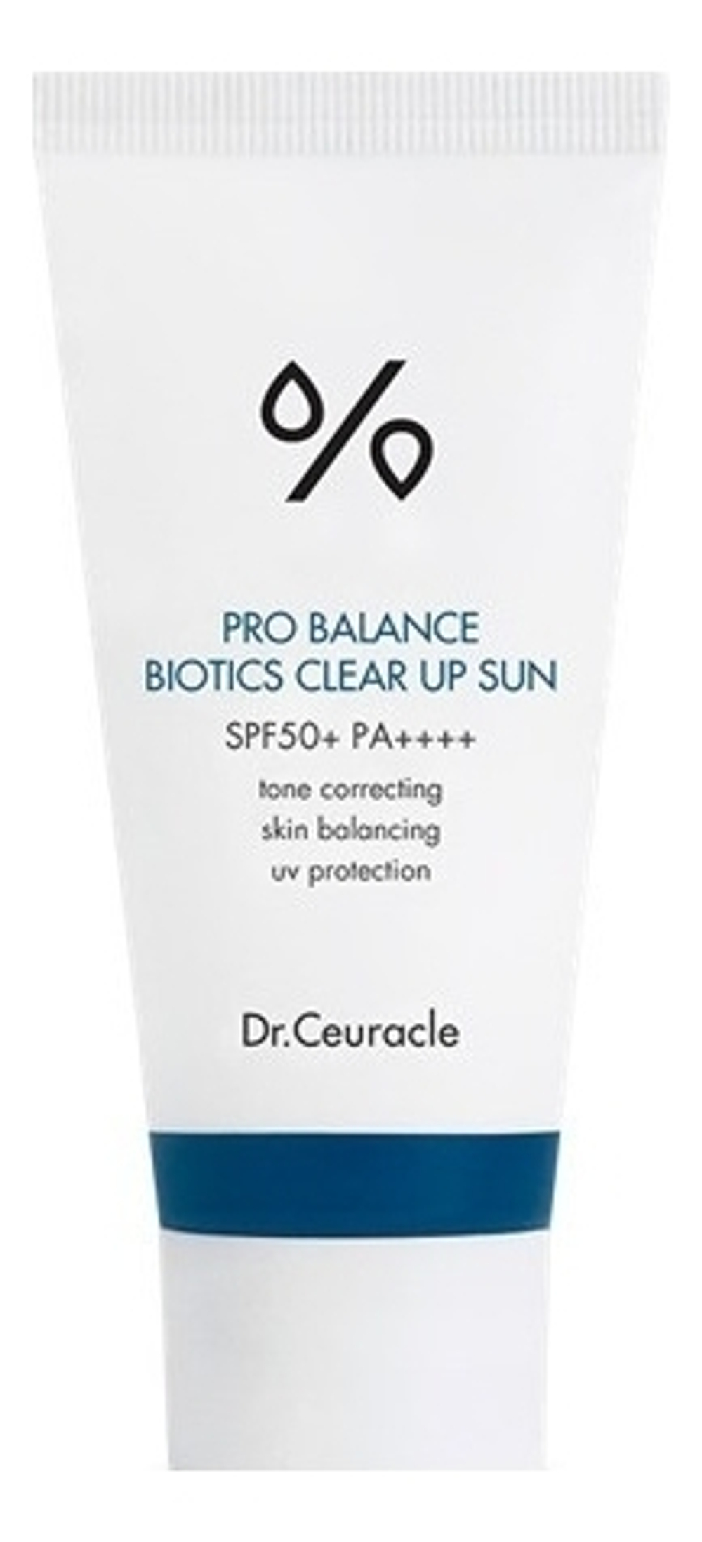DR. CEURACLE Солнцезащитный крем с пробиотиками/Pro balance bioticsc clear up sun 50 мл
