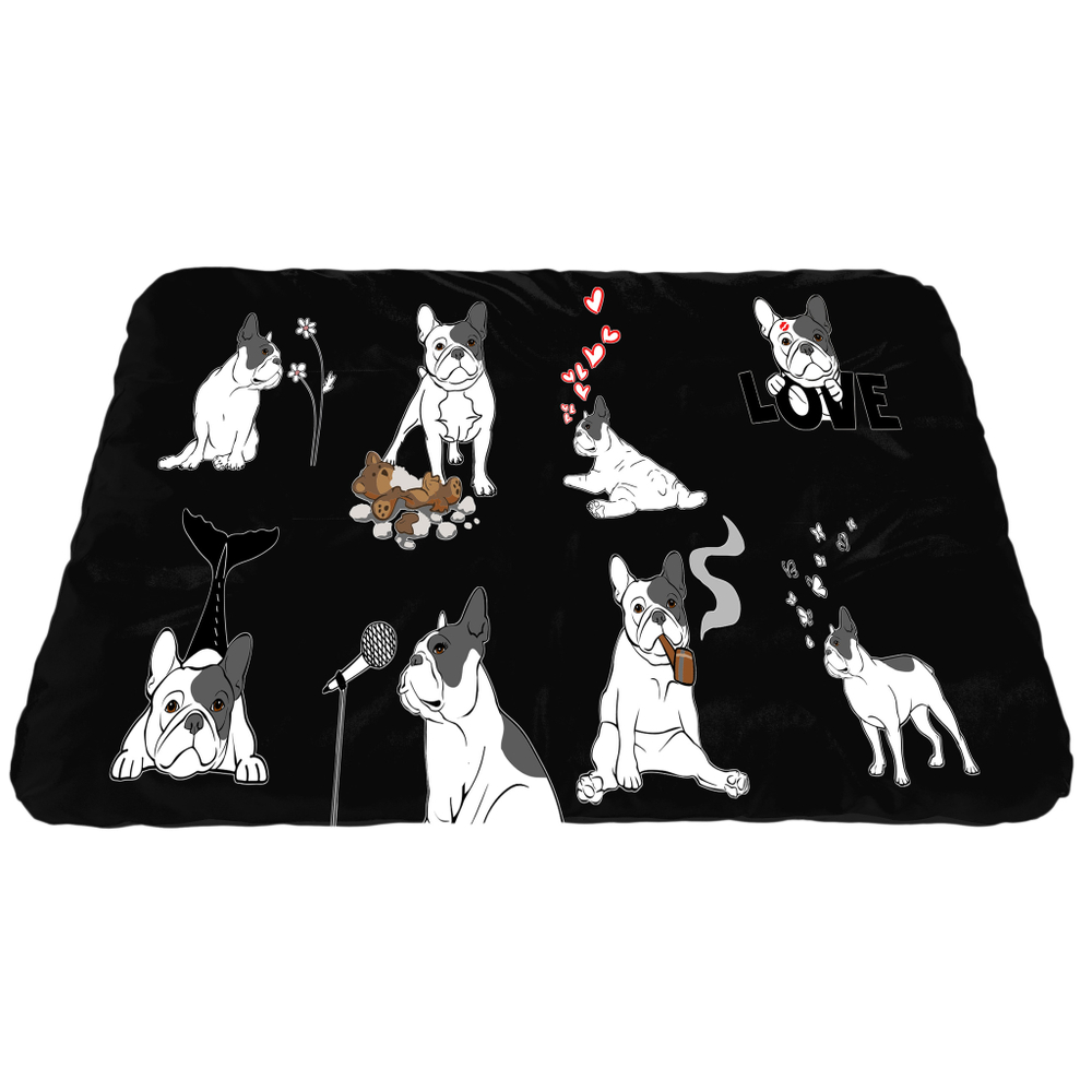 Матрас для собаки "Французские бульдоги"