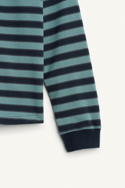 ZARA ПОЛО С ДЛИННЫМИ РУКАВАМИ, СИНИЙ