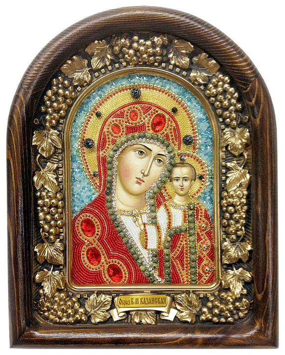 Икона Пресвятая Богородица Казанская бисер