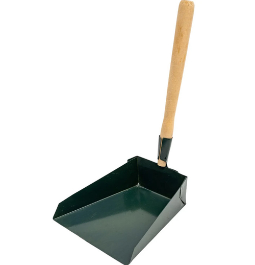 Совок хозяйственный метал.с фигурной дерев ручкой