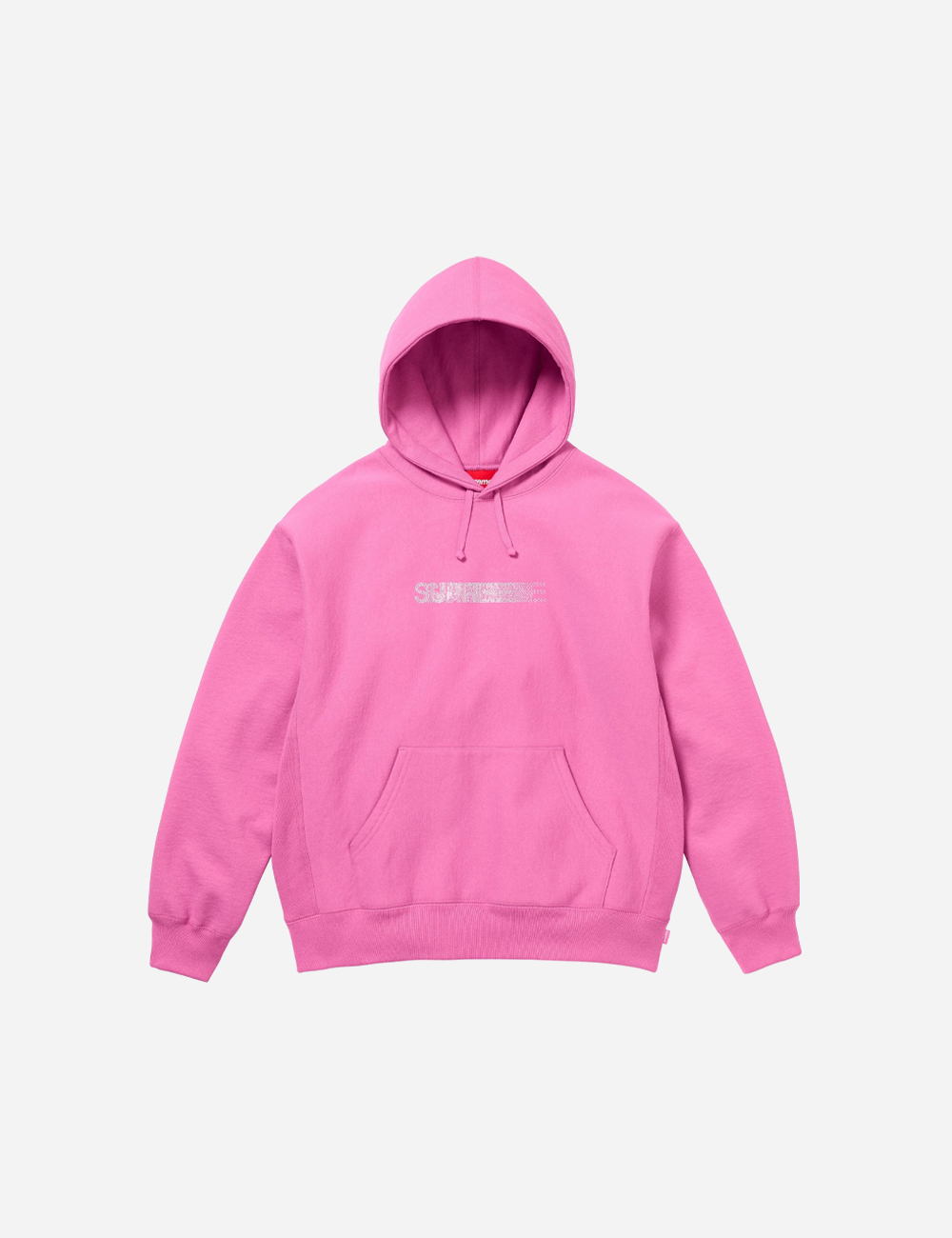 Supreme x Swarovski Motion Logo Hooded Sweatshirt "Pink"