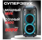 Колонка 08" (30-38 CRAZY BOX) динамик 2шт/8" черная ElTRONIC с TWS