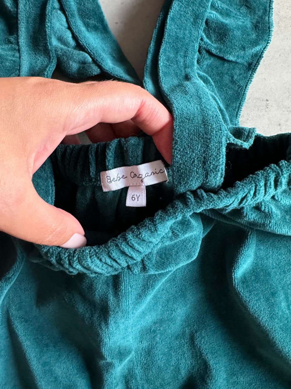 Велюровые брюки на лямках Bebe Organic, 116