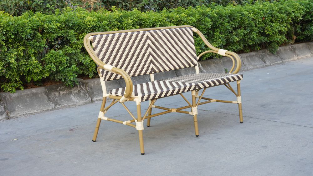 "Кабри" диван двухместный из искусственного ротанга, цвет бежево-коричневый