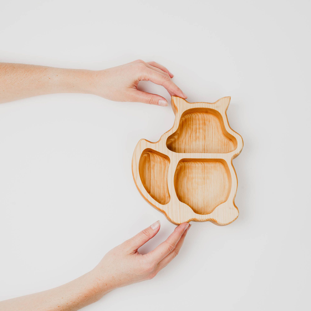 Деревянная менажница "Белочка" из кедра