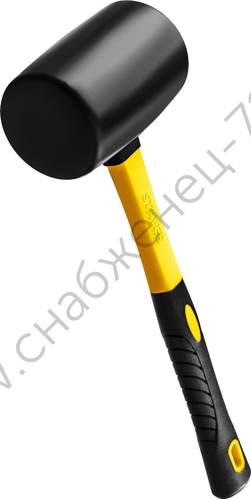 STAYER PROFI 900 г, Чёрная резиновая киянка (2054-90)
