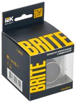 BRITE Термостат электронный с индикацией ТС10-1-БрС сталь IEK