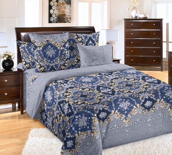 Двуспальный комплект постельного белья Версаль поплин