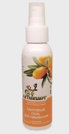 Пантовый гель для умывания с облепихой