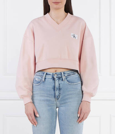 Худи WOVEN LABEL CALVIN KLEIN JEANS - пудро-розовый(J20J223359)